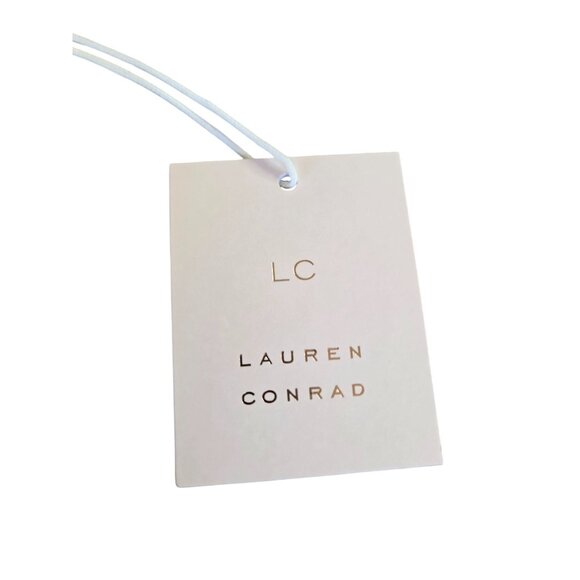 Lauren Conrad Women's Size 3X Green White Striped Boat Neck Short Sleeve Cotton - Picture 6 of 10